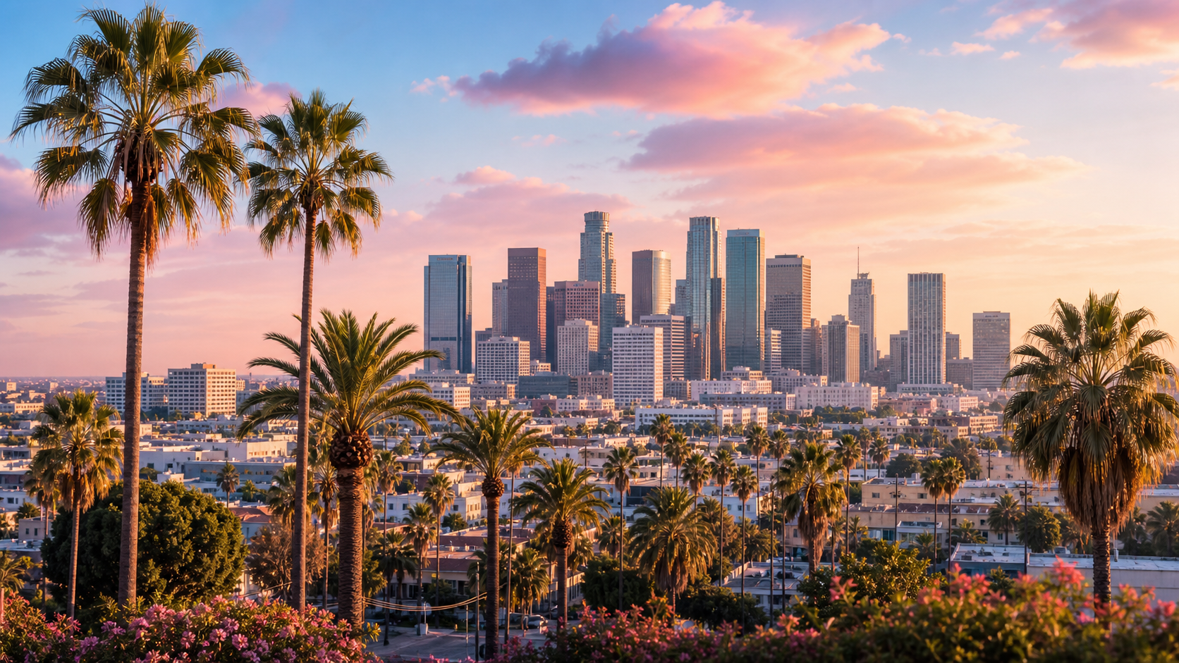 A sunny city scene for finding trans-friendly community events