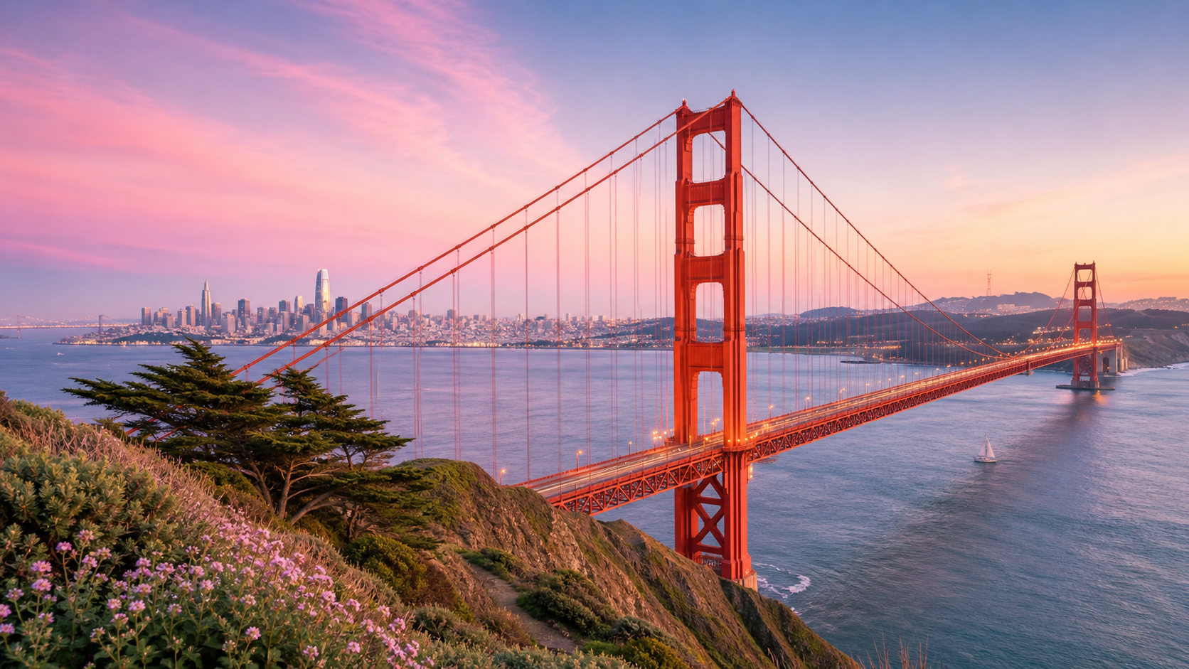 San Francisco bridge and bay scene for long-distance relationship advice